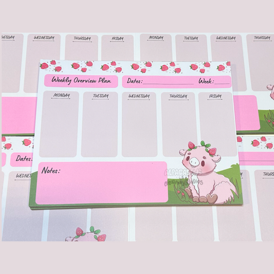 Strawberry Cow Weekly Planner