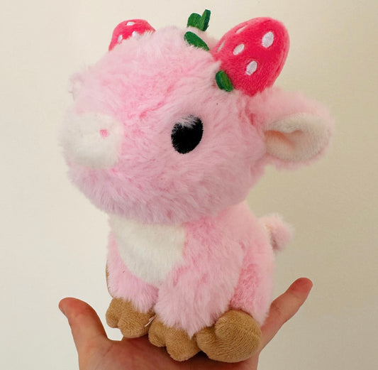 Strawberry Cow Plushie
