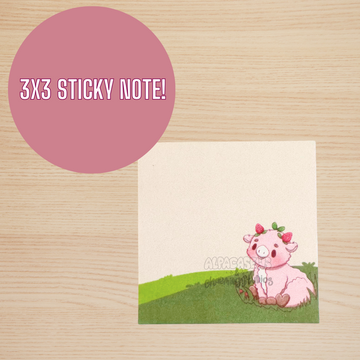 Strawberry Cow Sticky Notes