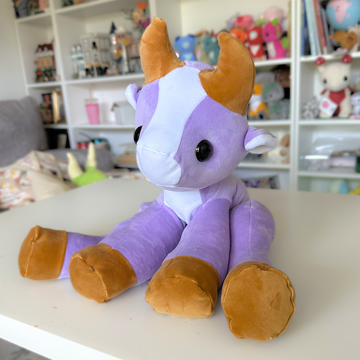 HANDMADE JUMBO Cuddle Cow (Weighted 3-4 lbs)