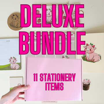 Deluxe Strawberry Cow Stationery Bundle