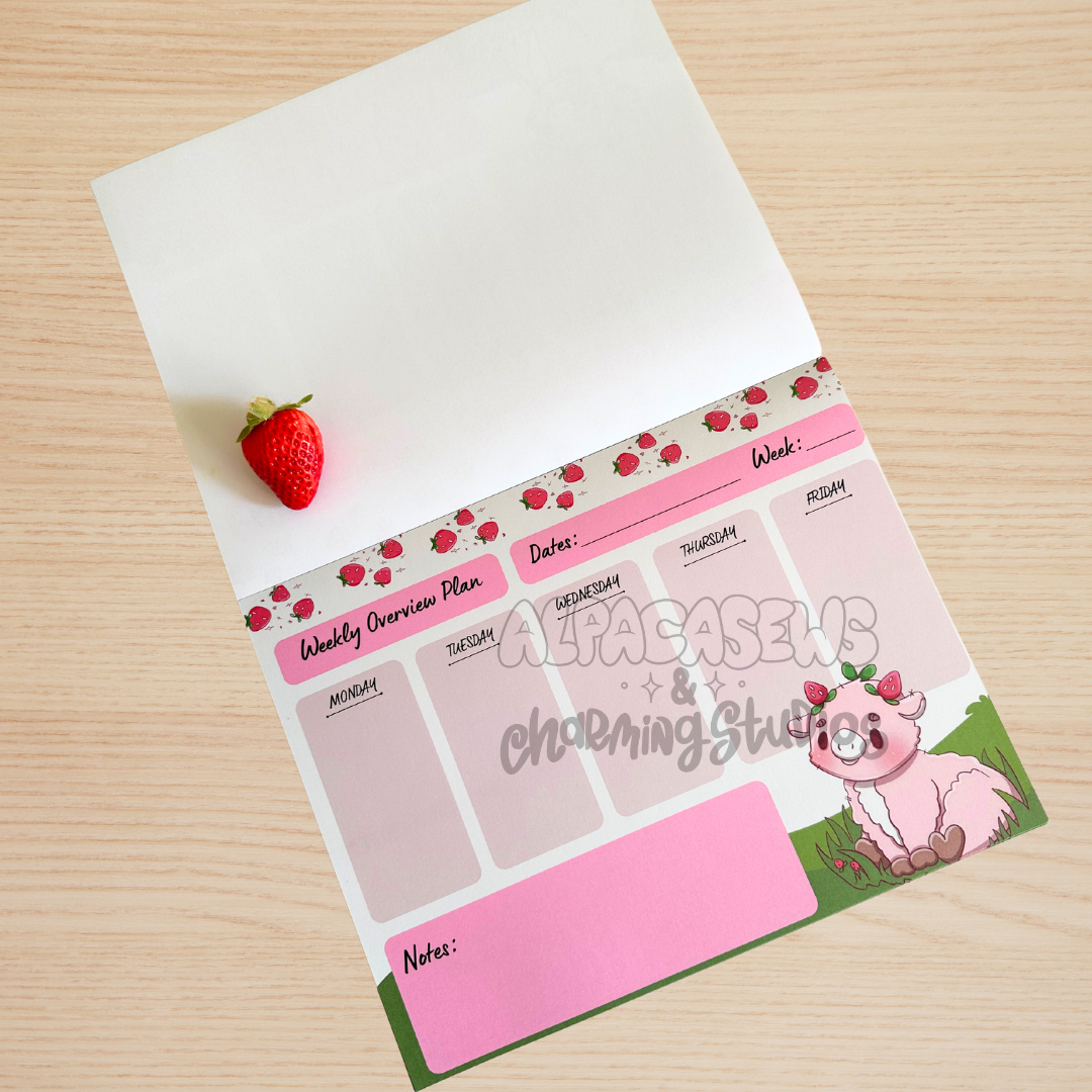 Strawberry Cow Weekly Planner