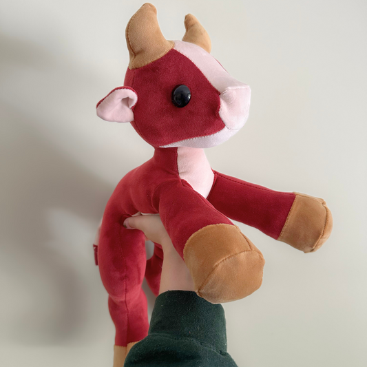 HANDMADE JUMBO Cuddle Cow (Weighted 3-4 lbs)