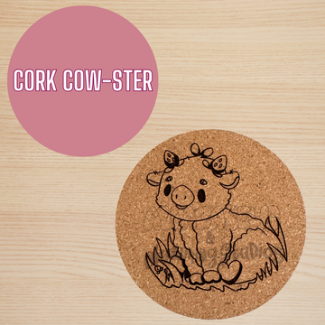 Strawberry Cow Coaster