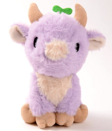 Lavender Sprout Cow Plushie