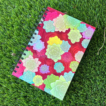 Succulent Garden A5 Ruled Notebook