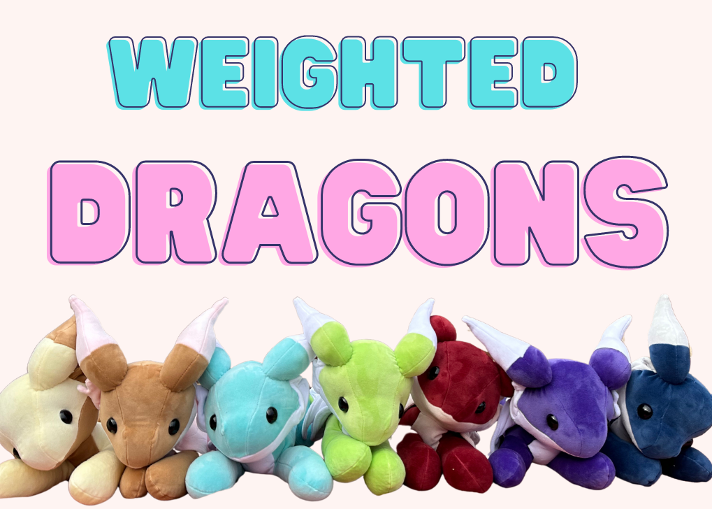 HANDMADE JUMBO Cuddle Dragon (Weighted 4-6 lbs)